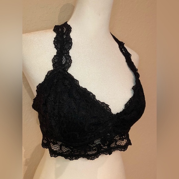 Express Other - NEW Express Black Lace Bralette Size L